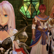 Shionne, Dalphim, and Kisara stand in a church in Tales of Arise.